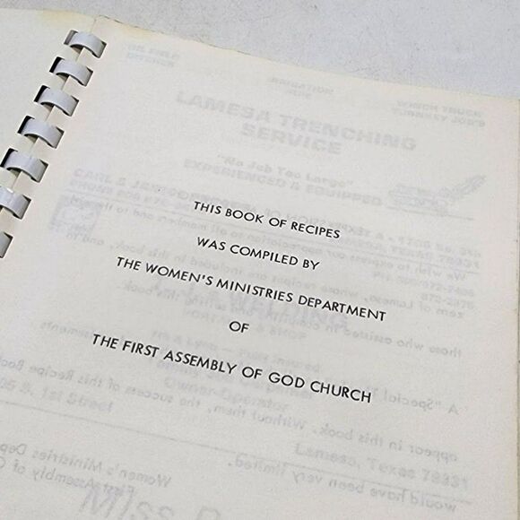 Vintage 1980's Lamesa Texas Our Favorite Recipes The First Assembly Of God - Picture 3 of 3